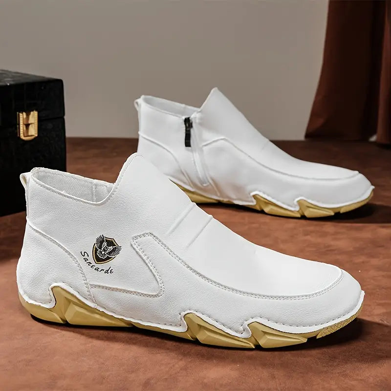 Men's Slip-on Leather Boots