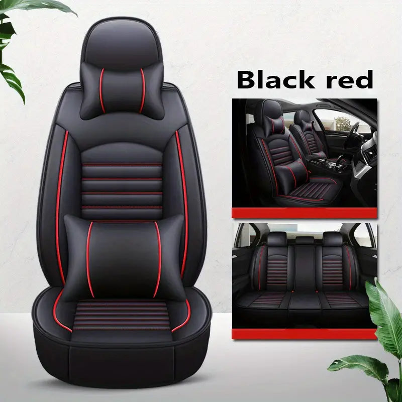 Leather car lined seat cover