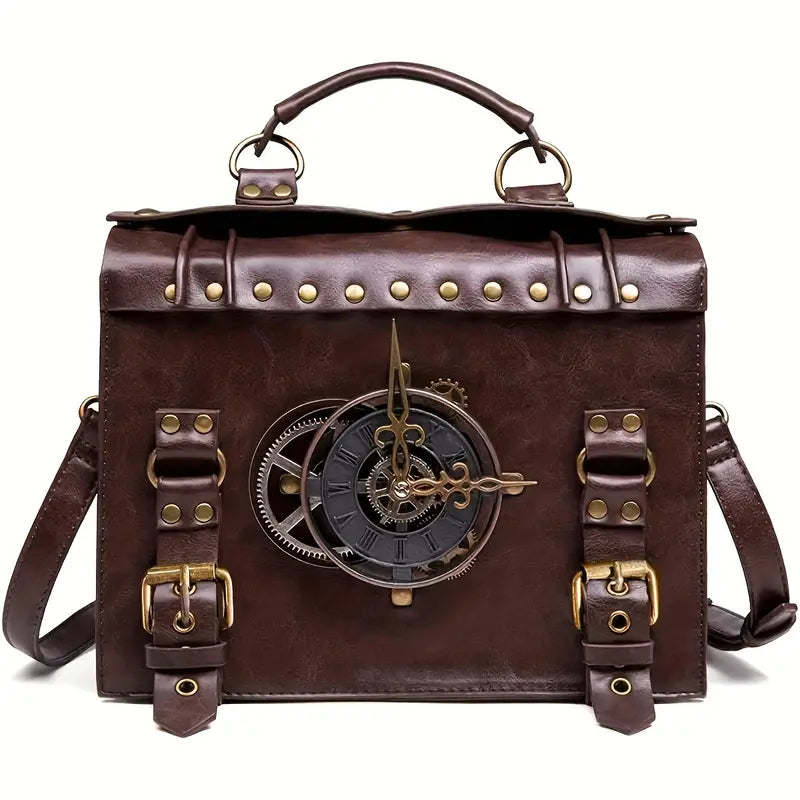 Clock Decor Crossbody Bag