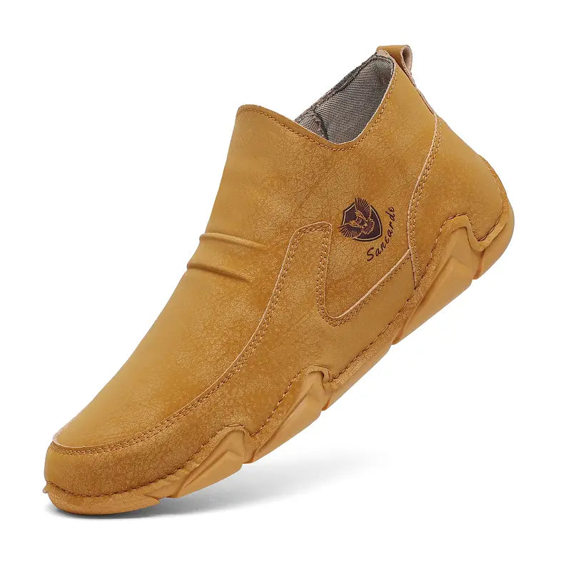 Men's Slip-on Leather Boots