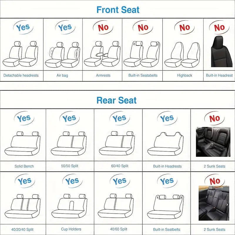 Leather car lined seat cover