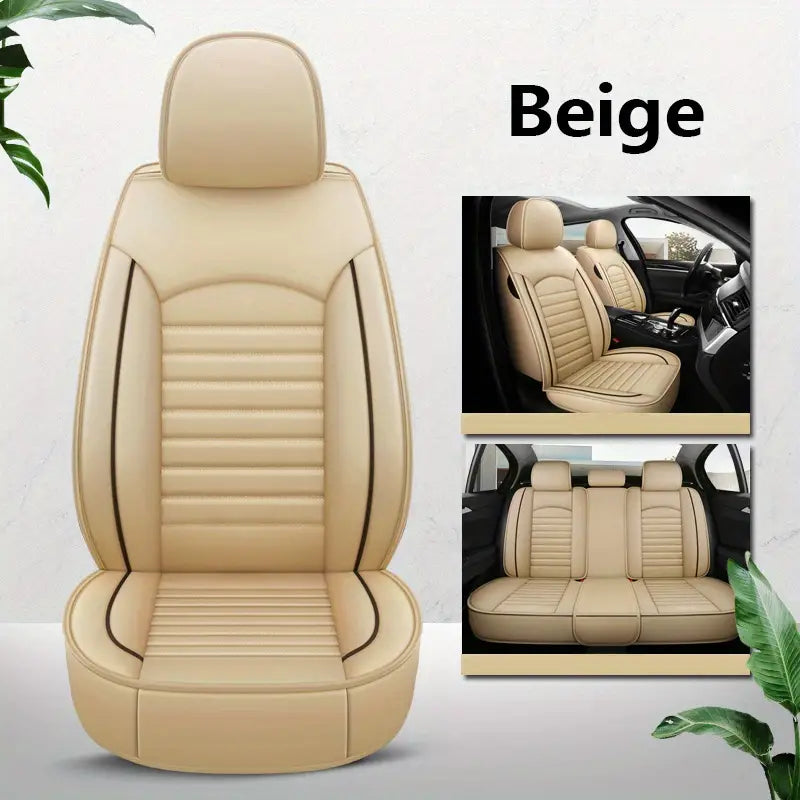 Leather car lined seat cover