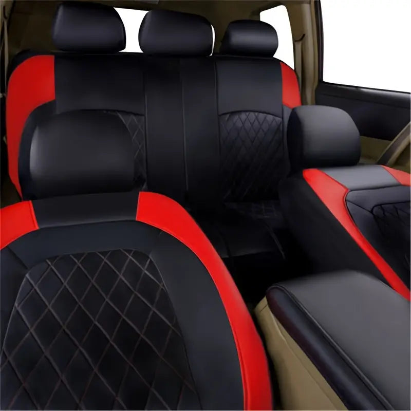 Quilted Leather car Seat Covers