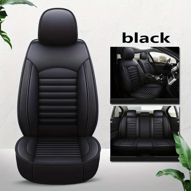 Leather car lined seat cover