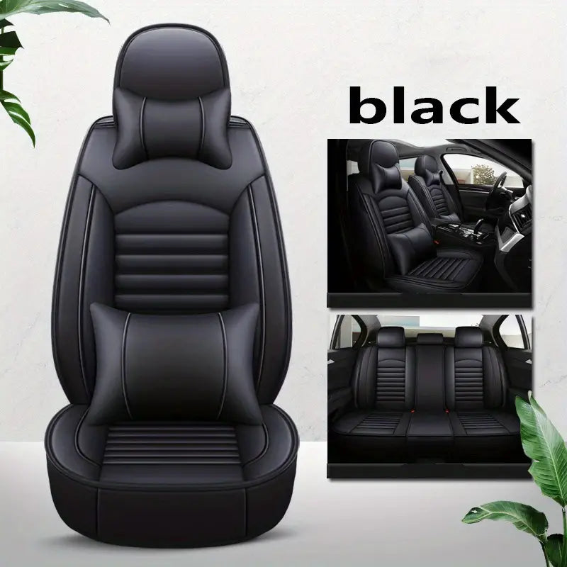 Leather car lined seat cover
