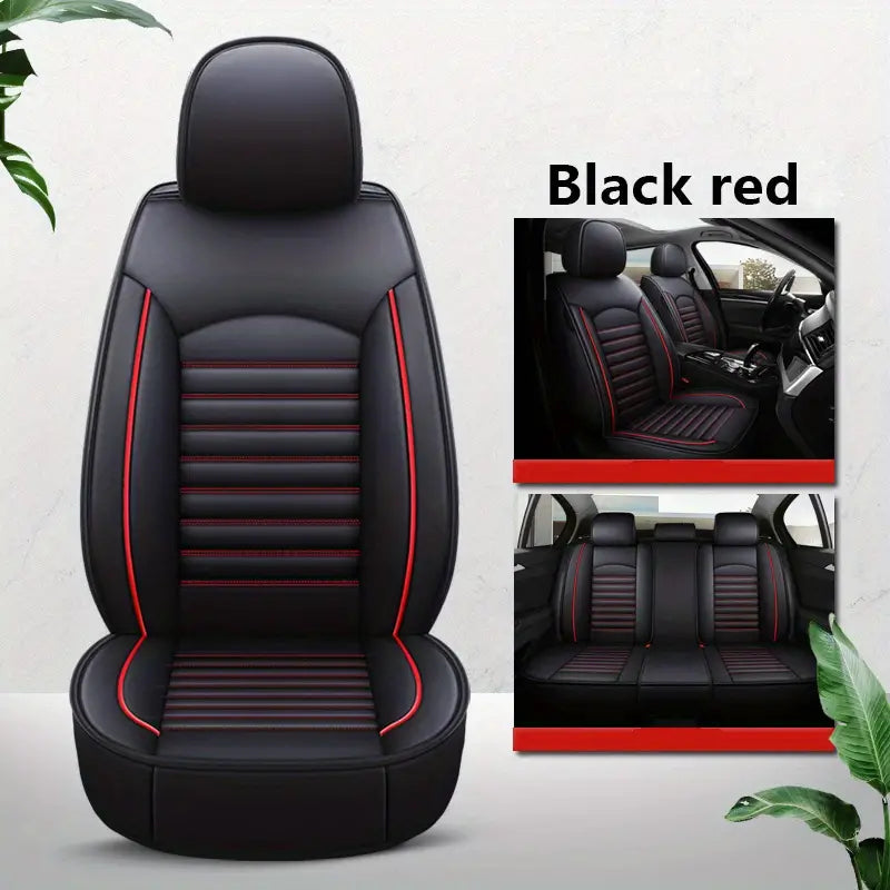 Leather car lined seat cover