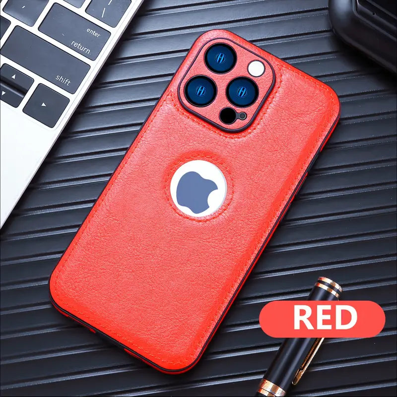Classic leather cover for i phone