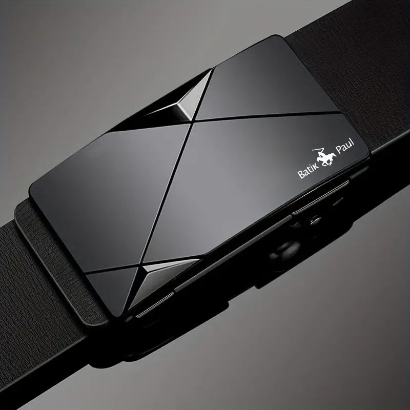 Men's Leather Belt, Automatic Buckle