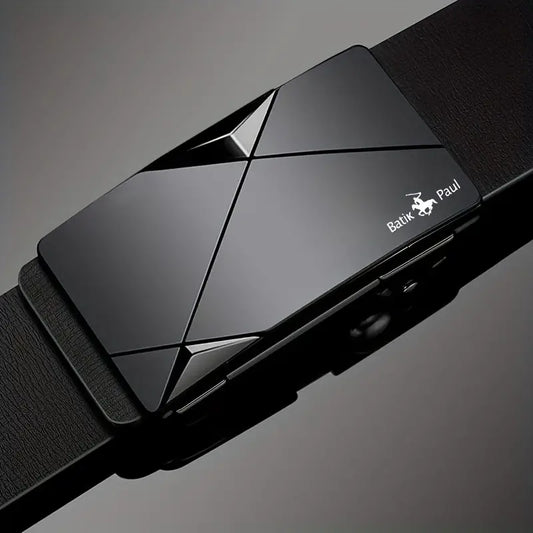 Men's Leather Belt, Automatic Buckle