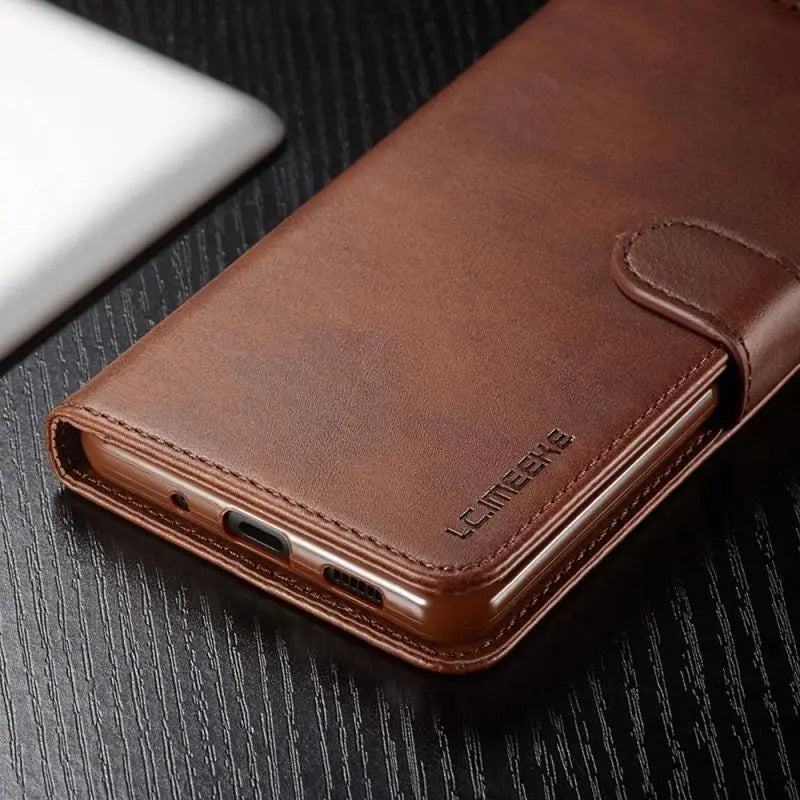 Luxury Leather Wallet Case, For IPhone