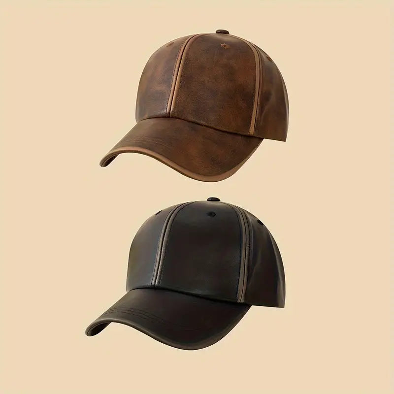 Leather unisex Caps