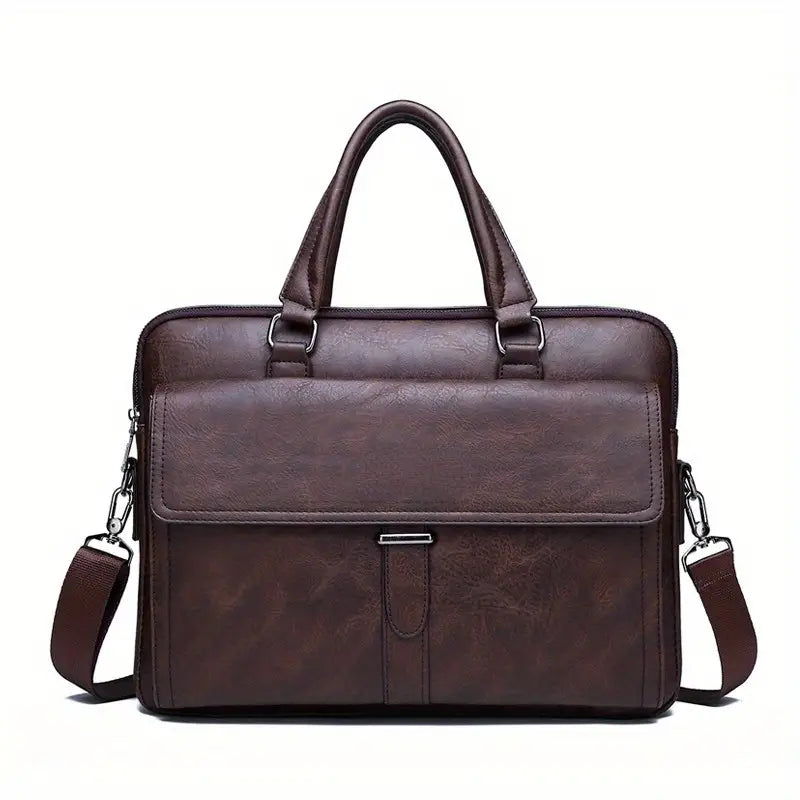 Men's PU Soft Leather Briefcase