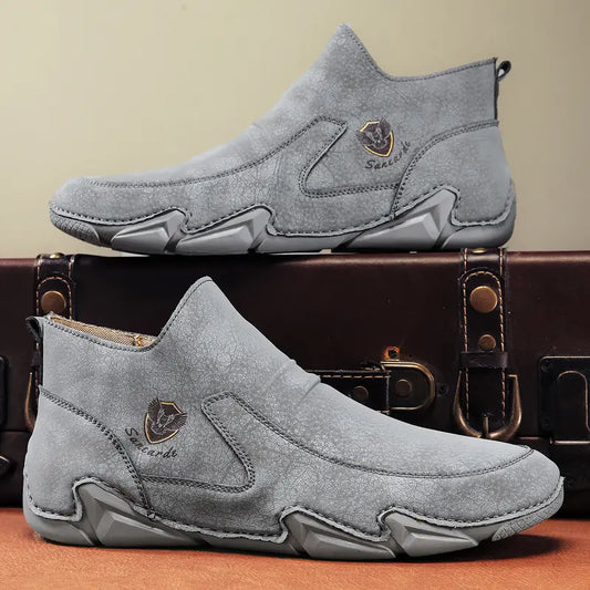 Men's Slip-on Leather Boots