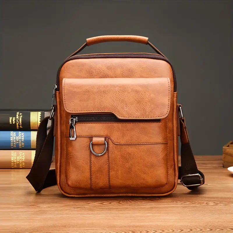 Casual Leather Shoulder Bag