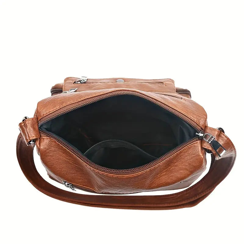 Soft Faux Leather Shoulder Bag