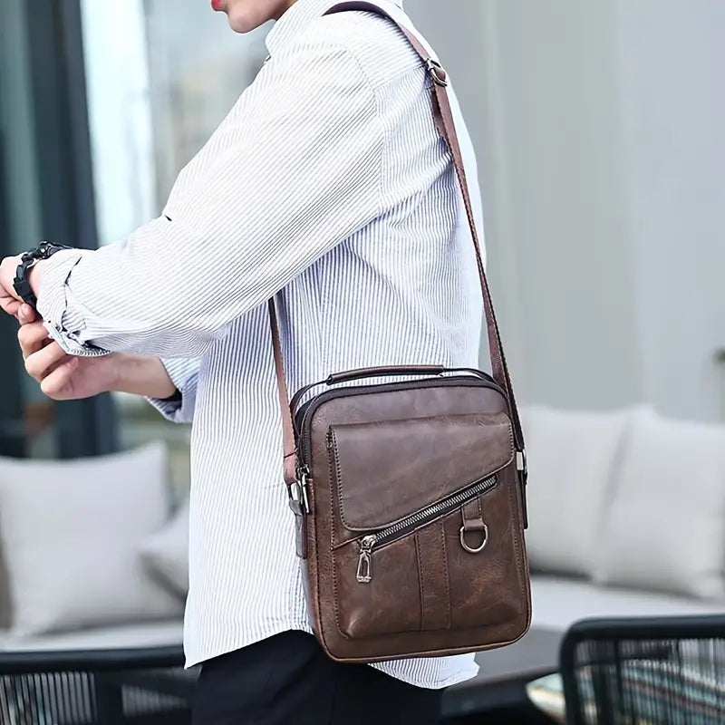 Casual Leather Shoulder Bag