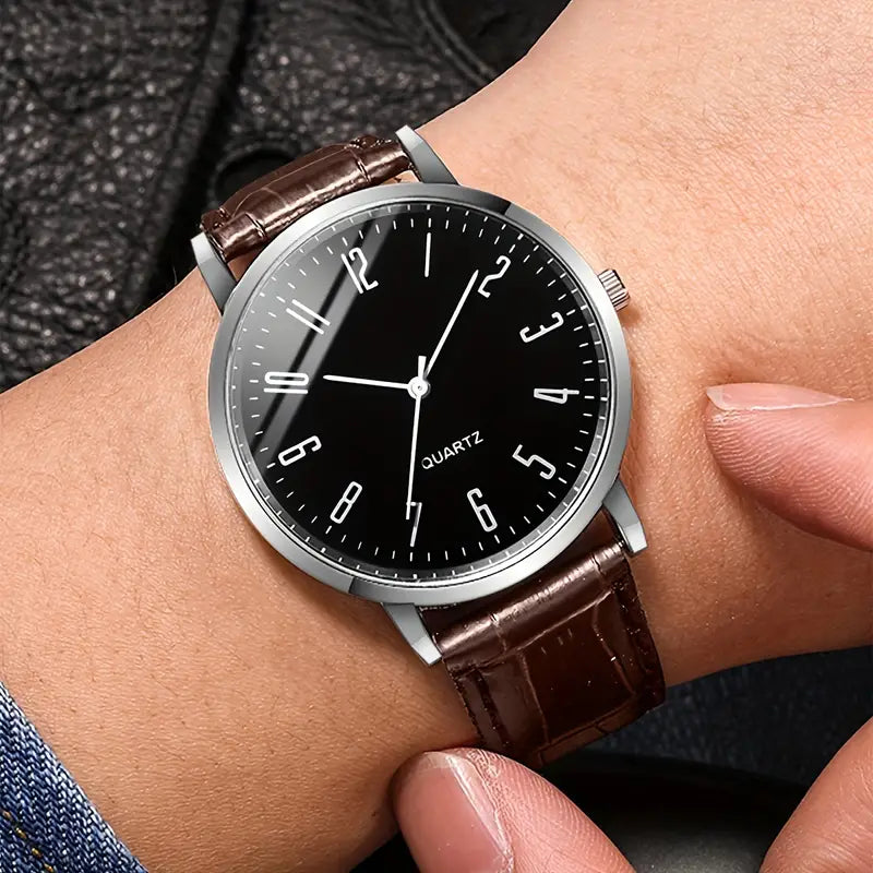 Quartz Watch  & Braided Bracelet