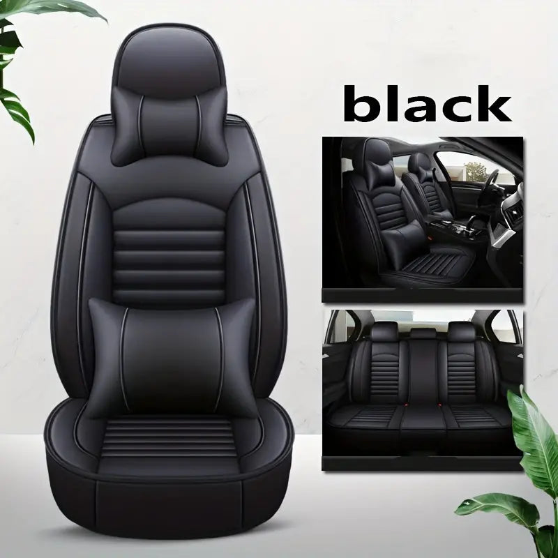 Leather car lined seat cover