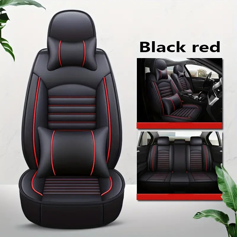 Leather car lined seat cover