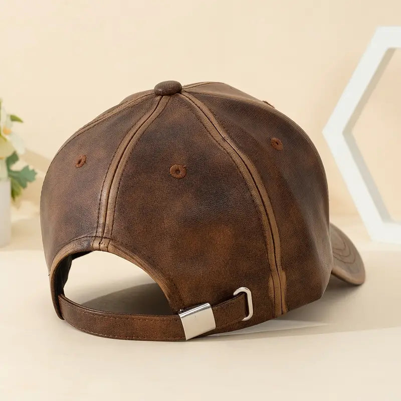 Leather unisex Caps