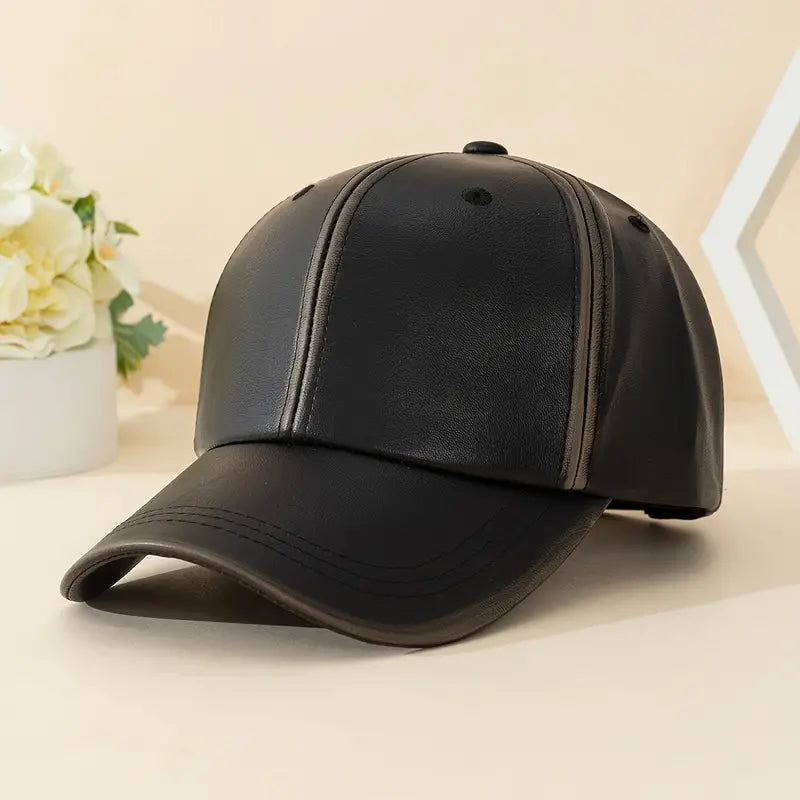 Leather unisex Caps