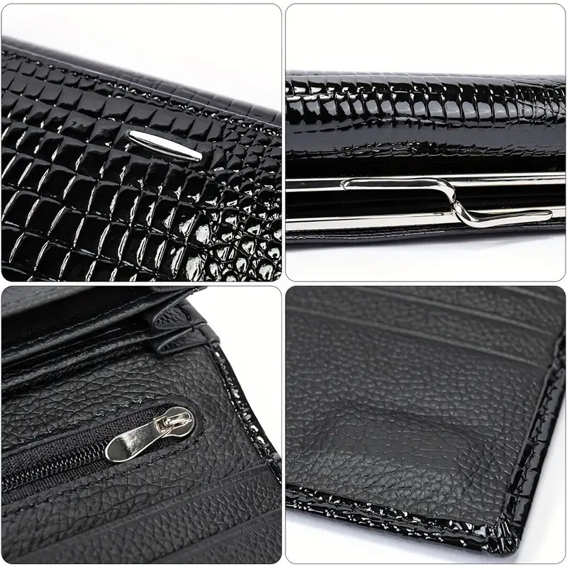 Genuine Leather Bifold Wallet For Women