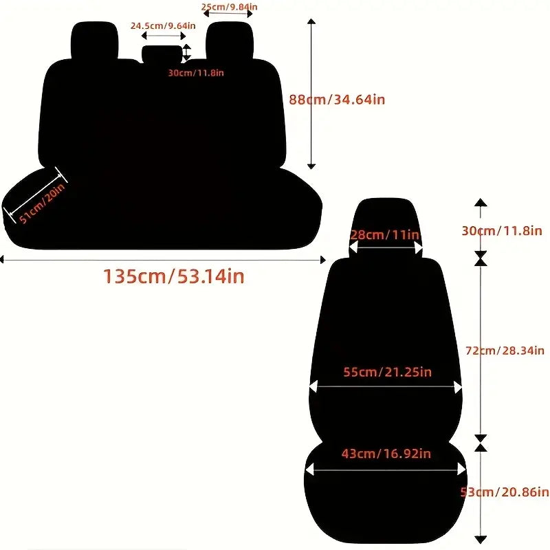 Leather car lined seat cover