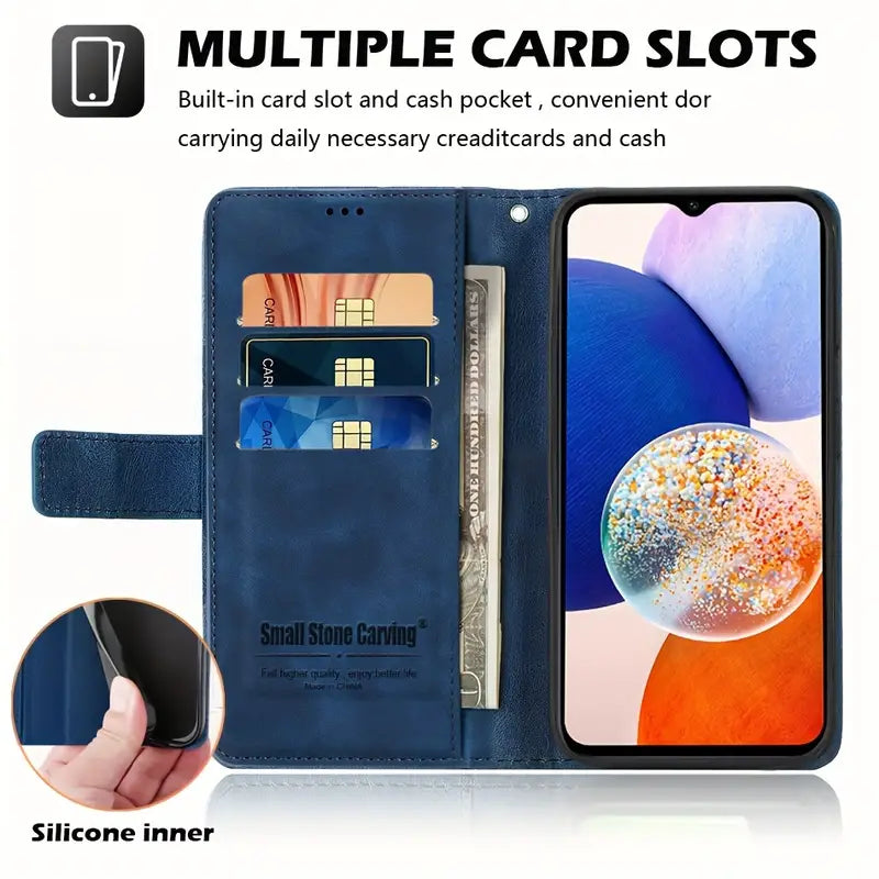 Luxury leather wallet & phone cover
