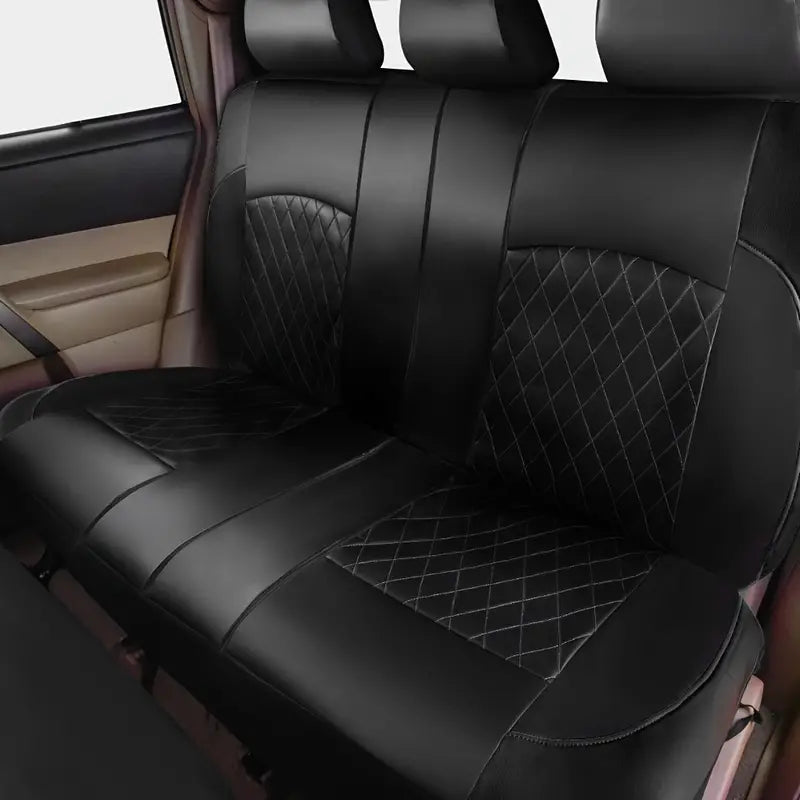 Quilted Leather car Seat Covers