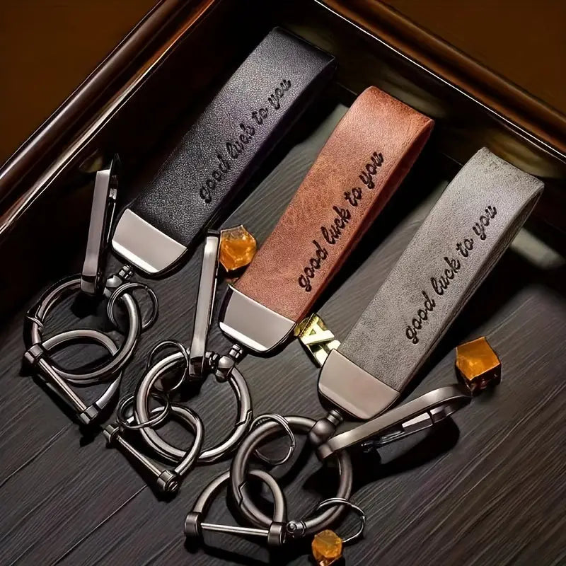 Leather Pendant Keychain