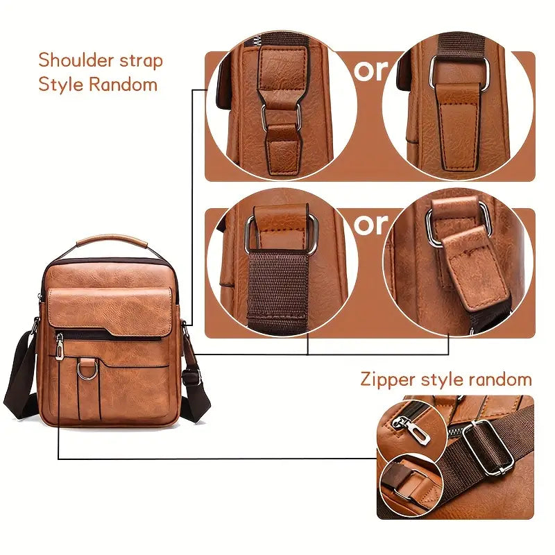 Casual Leather Shoulder Bag