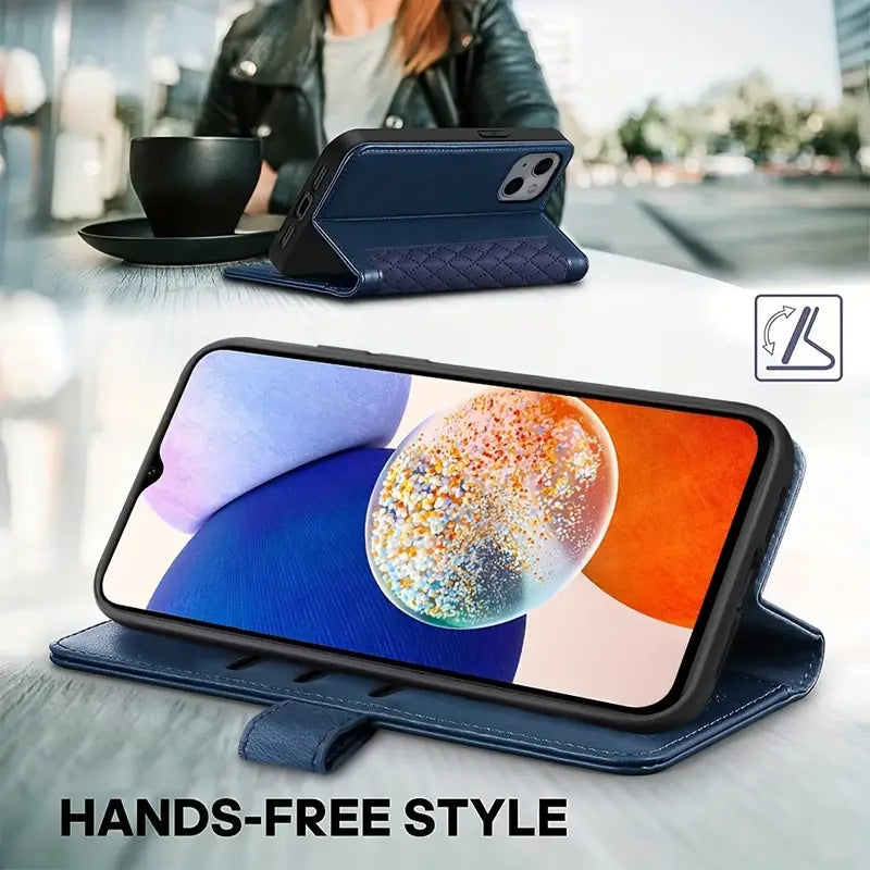 Luxury leather wallet & phone cover