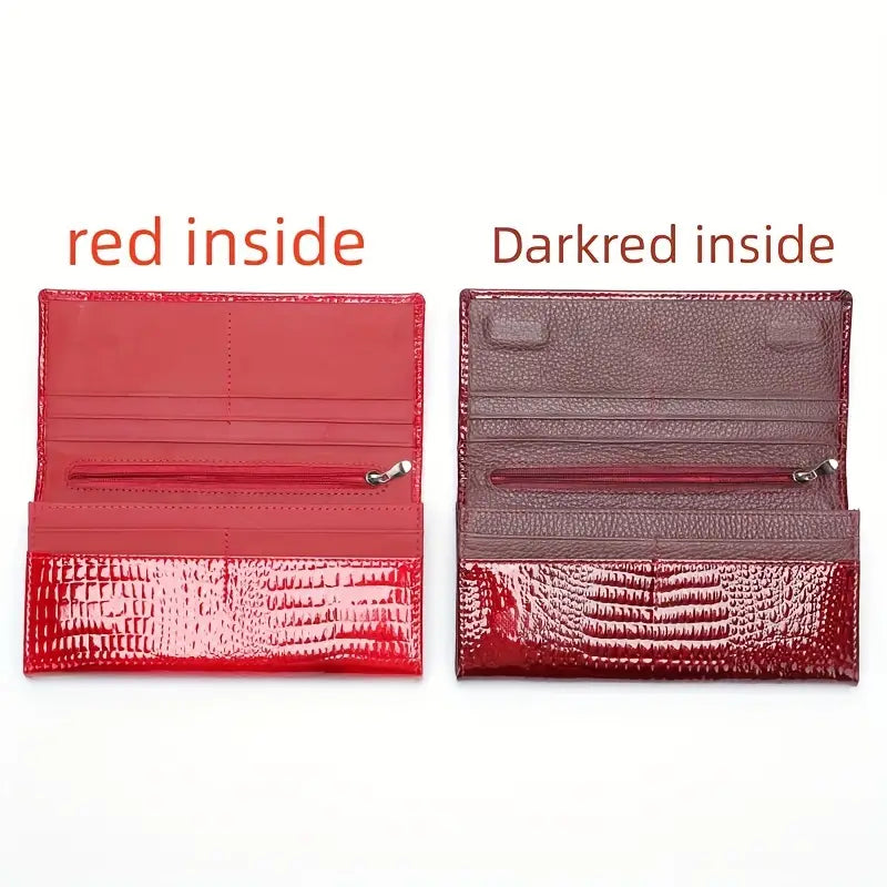 Genuine Leather Bifold Wallet For Women