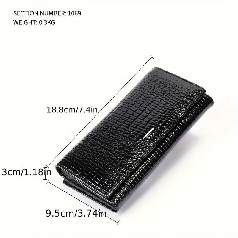 Genuine Leather Bifold Wallet For Women
