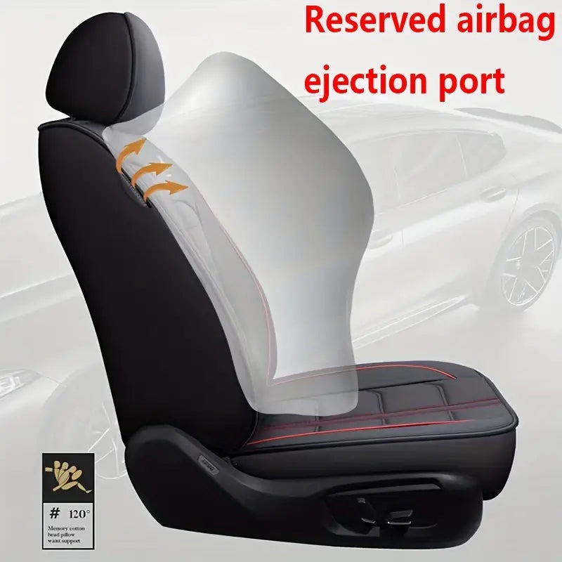 Leather car lined seat cover