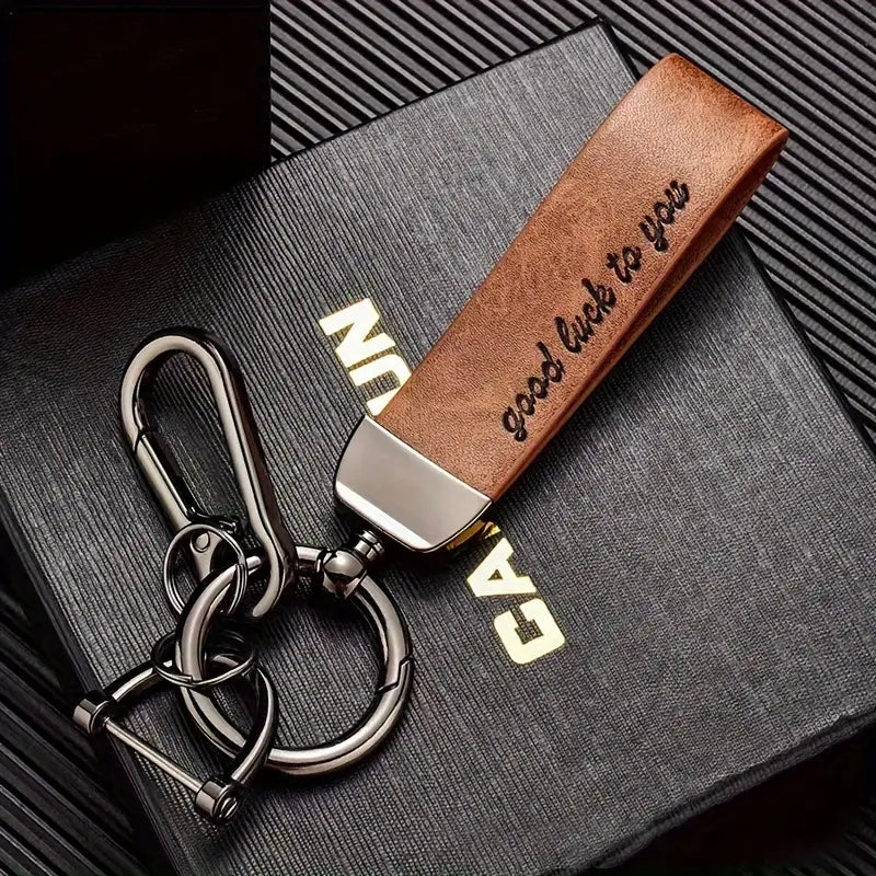 Leather Pendant Keychain