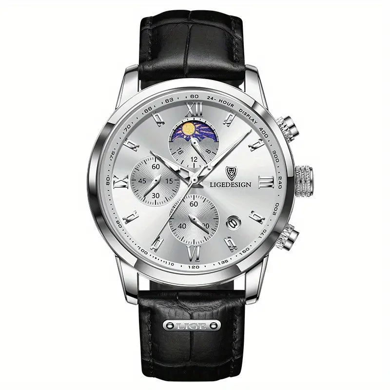 Luxury leather watch