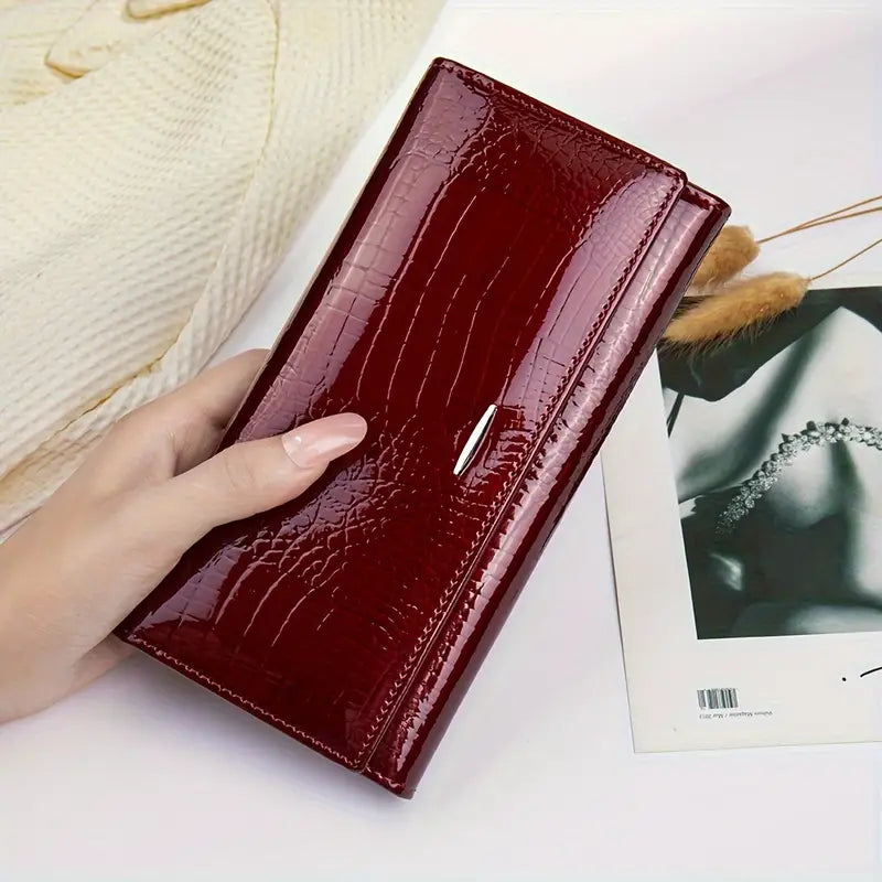 Genuine Leather Bifold Wallet For Women