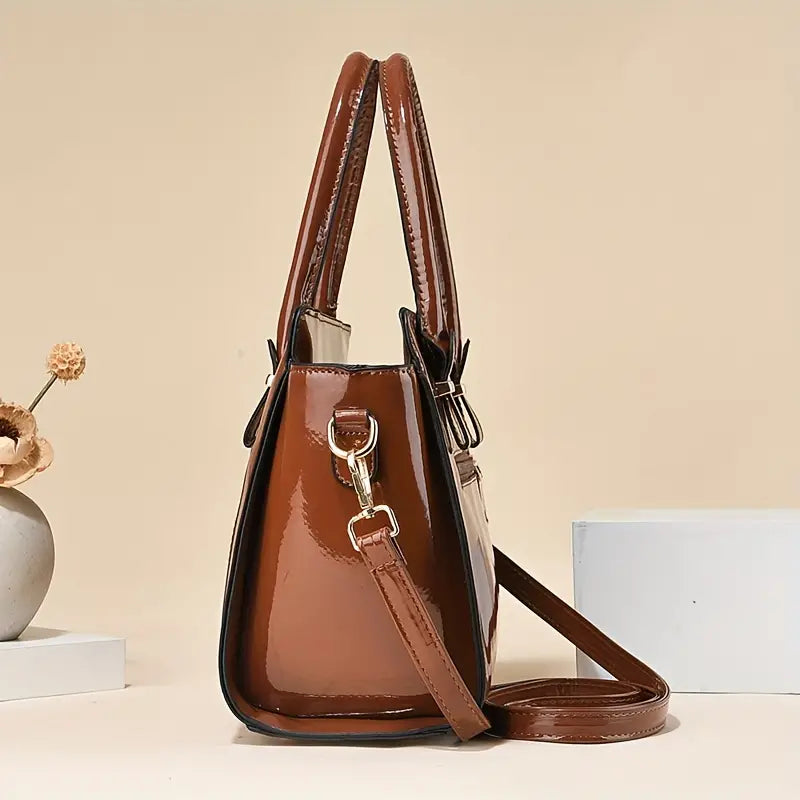 2Pcs Trendy Crocodile Pattern Bag