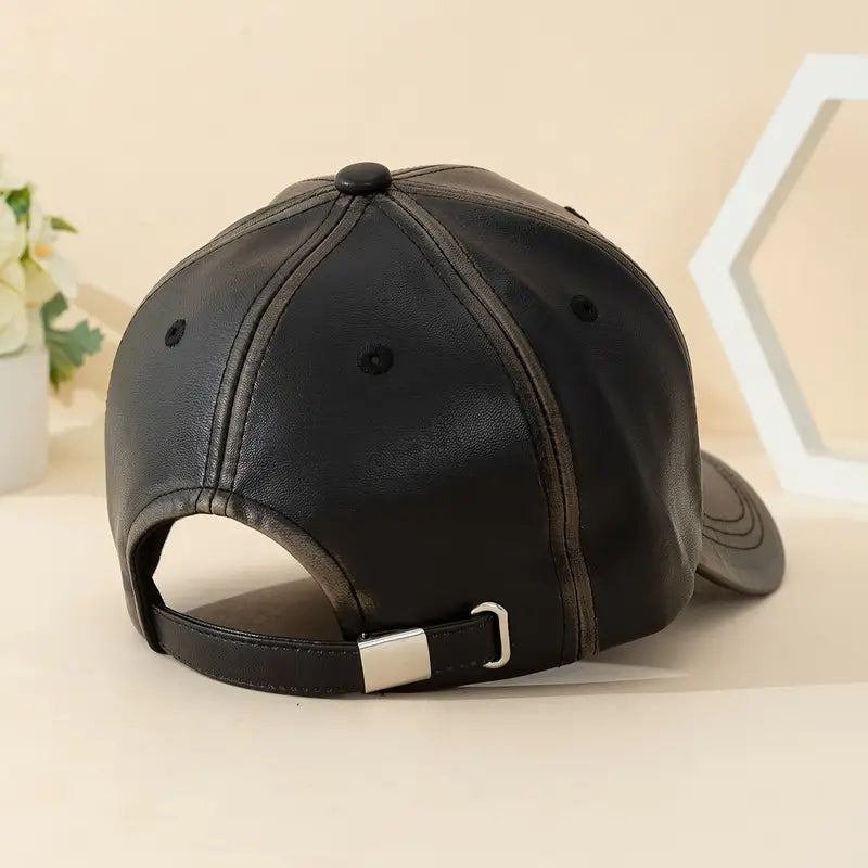Leather unisex Caps