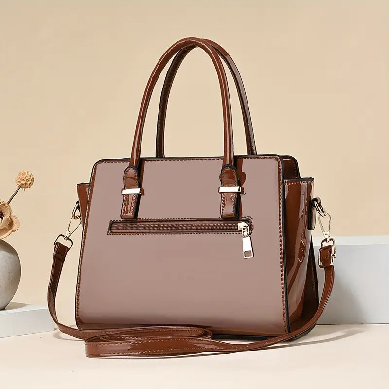 2Pcs Trendy Crocodile Pattern Bag